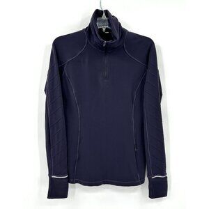 LULULEMON pullover half zip jacket sporty athletic lightweight casual purple 10